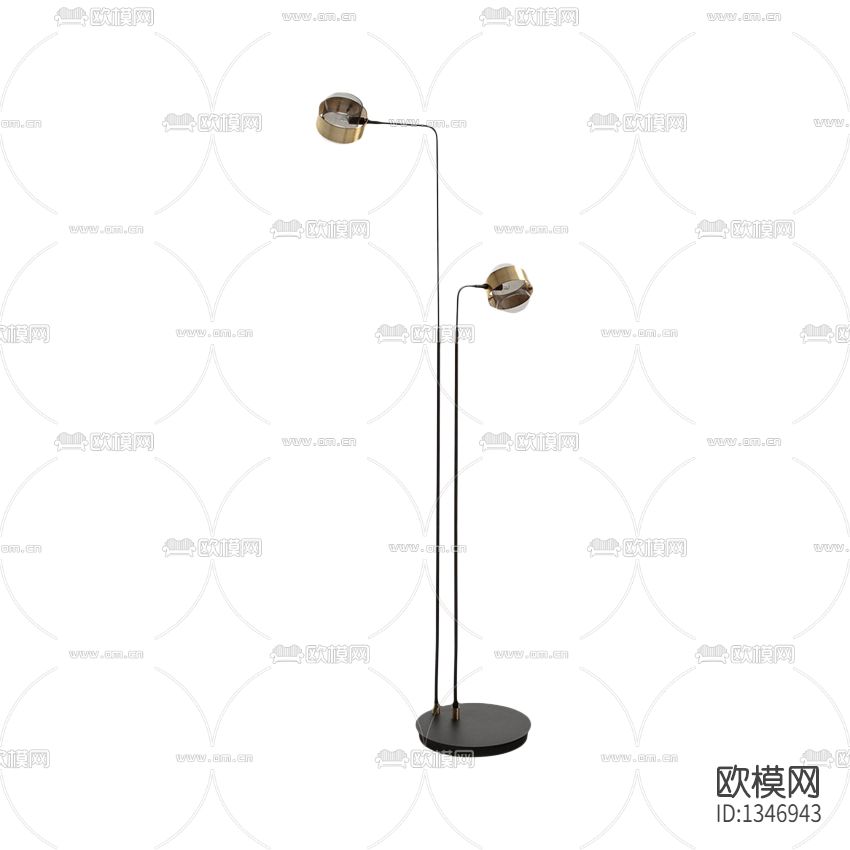 现代轻奢金属落地灯下载