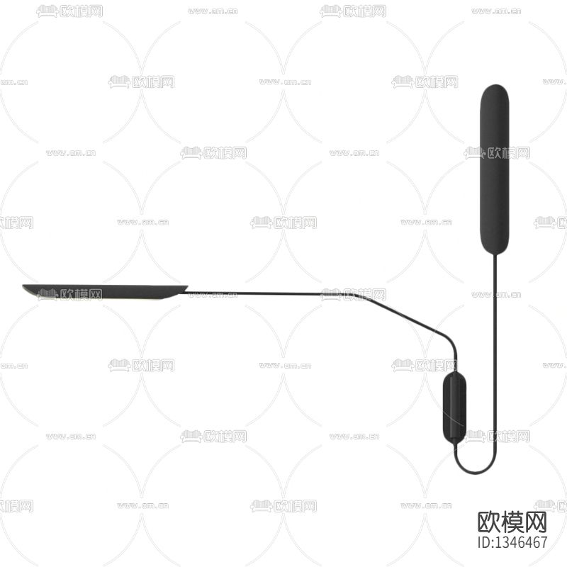 现代极简金属壁灯下载