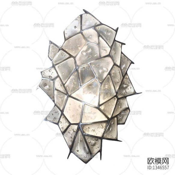 现代轻奢创意金属玻璃壁灯下载