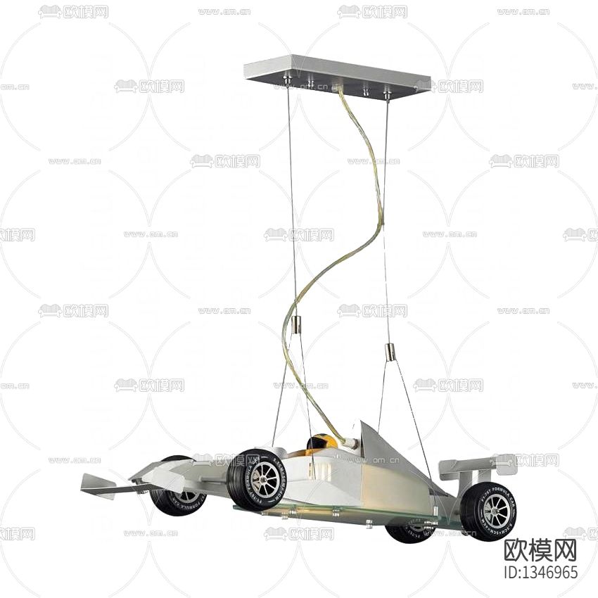 现代简约F1赛车模型儿童吊灯