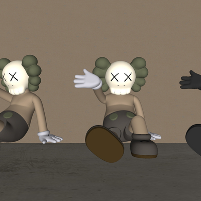  现代KAMS 公仔su模型 