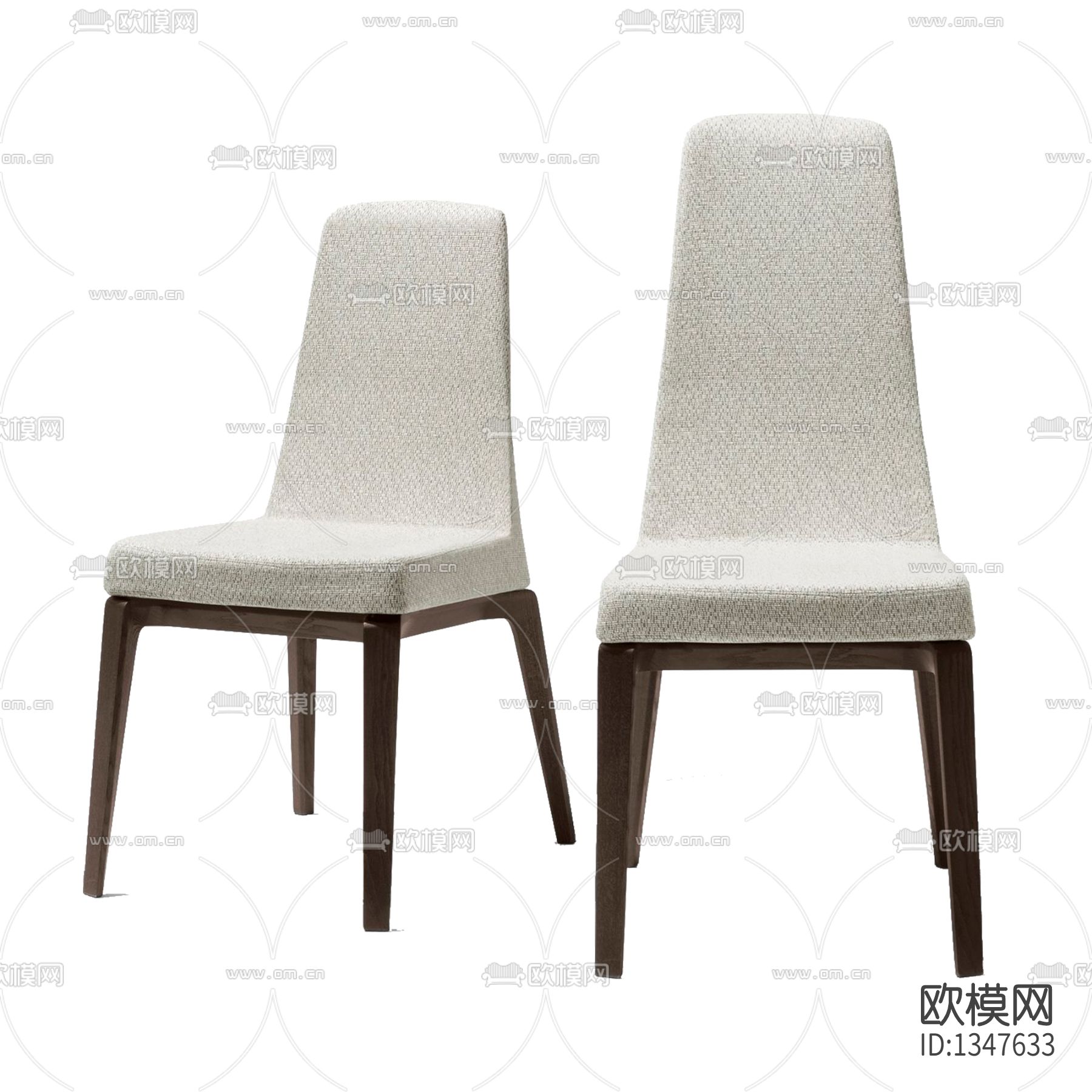 现代简约实木布艺餐椅下载
