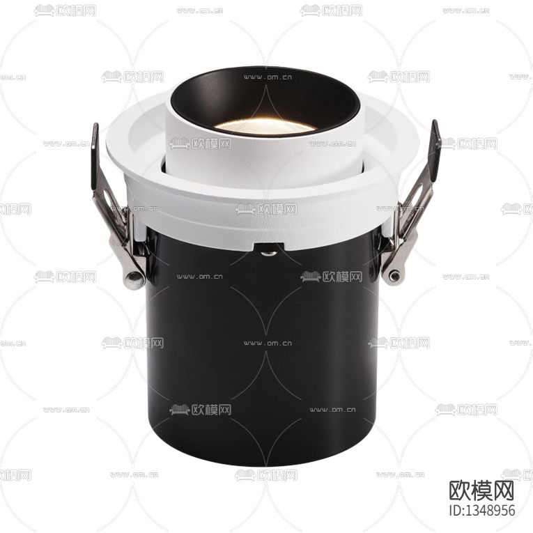 现代简约塑料内嵌筒灯
