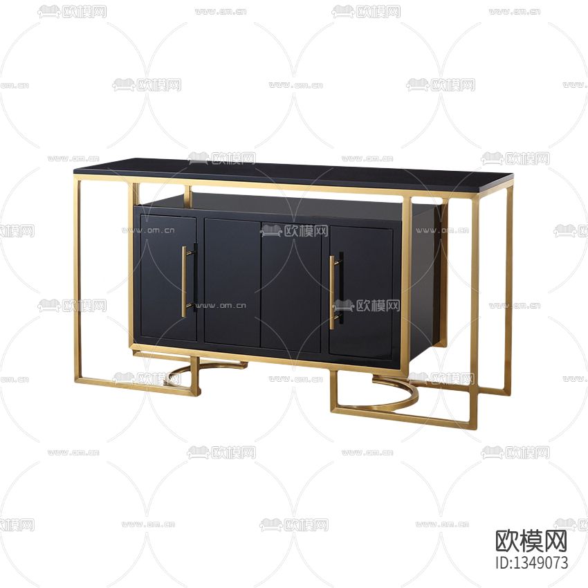 现代轻奢大理石不锈钢鞋柜下载