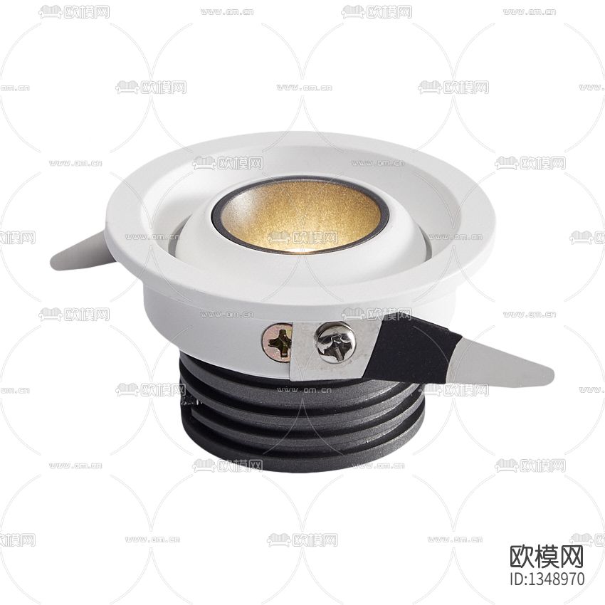 现代简约嵌入式塑料射灯