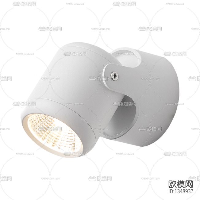 北欧简约白色塑料挂壁射灯