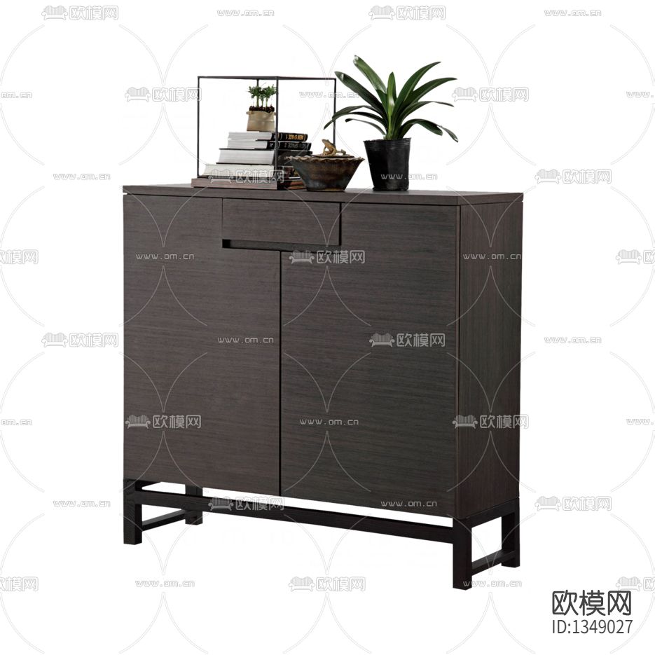 新中式简约实木鞋柜下载