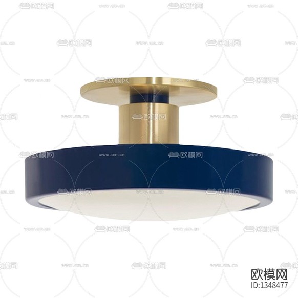 北欧简约不锈钢圆形吸顶灯下载