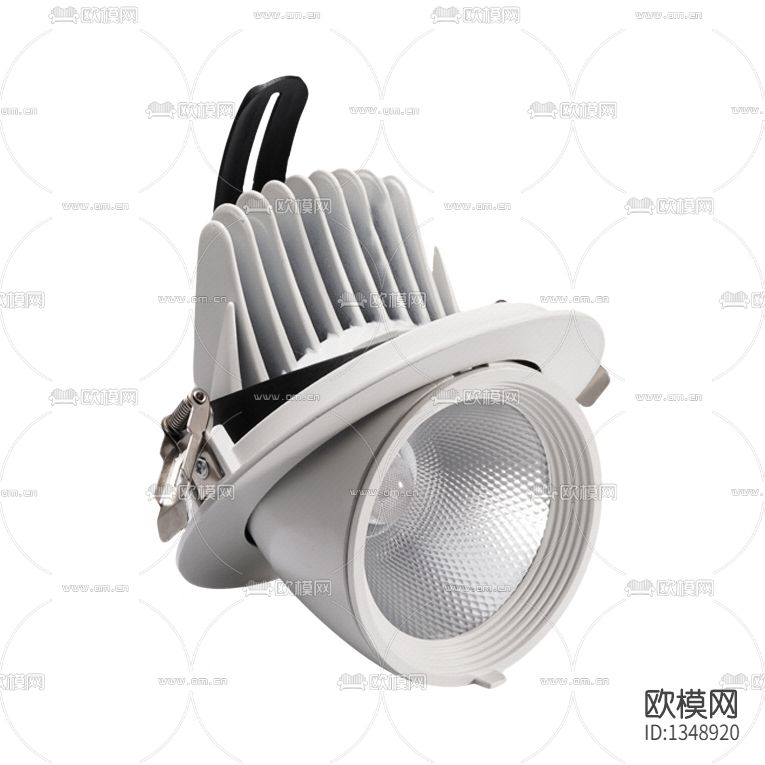 现代简约塑料内嵌万向射灯