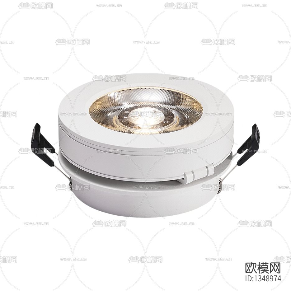 现代简约塑料转向筒灯