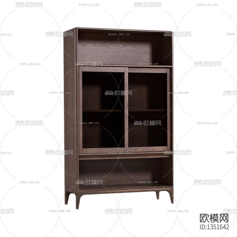 现代简约实木酒柜下载