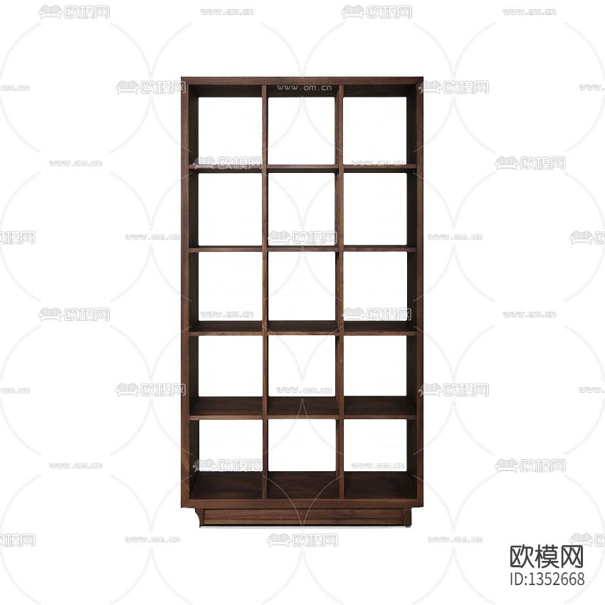 新中式简约实木书架下载