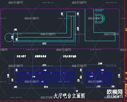 新中式足浴会所cad施工图下载（渲染图9）