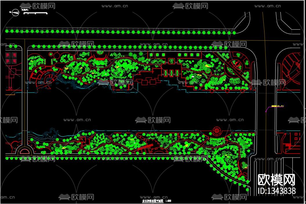 环境景观工程cad施工图下载（渲染图4）