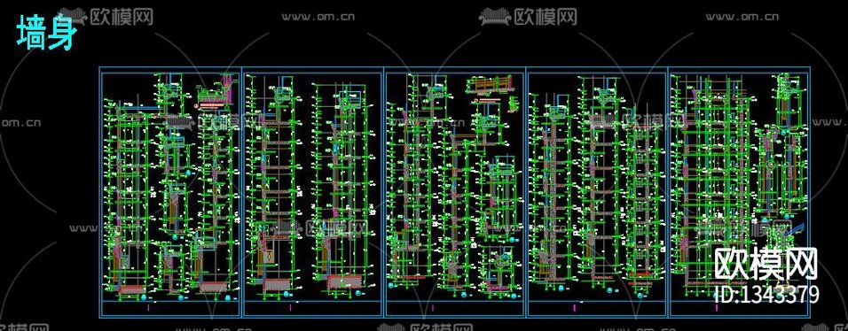 高層建筑cad施工圖下載(渲染圖10)