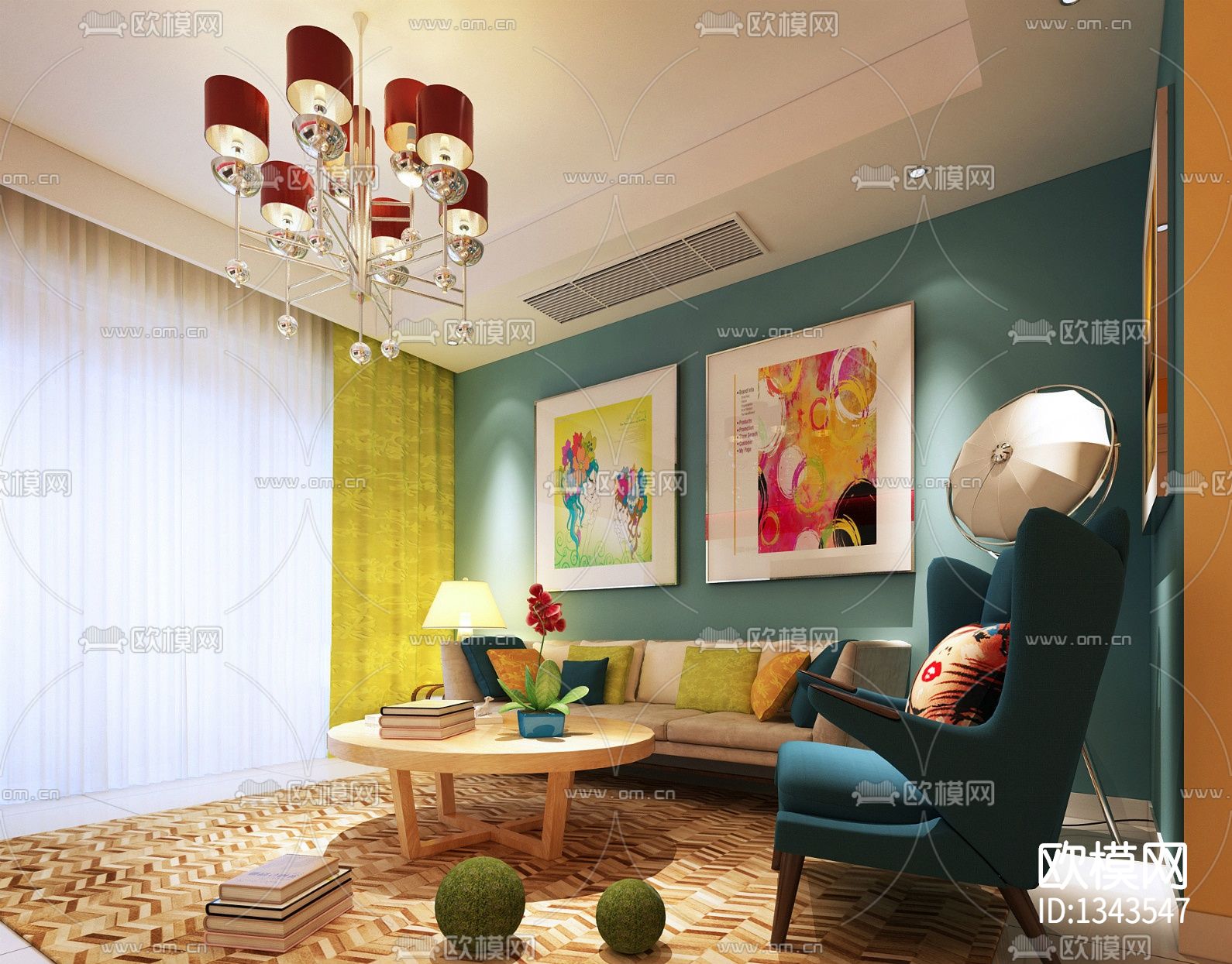 炫彩家装cad施工图下载（渲染图2）