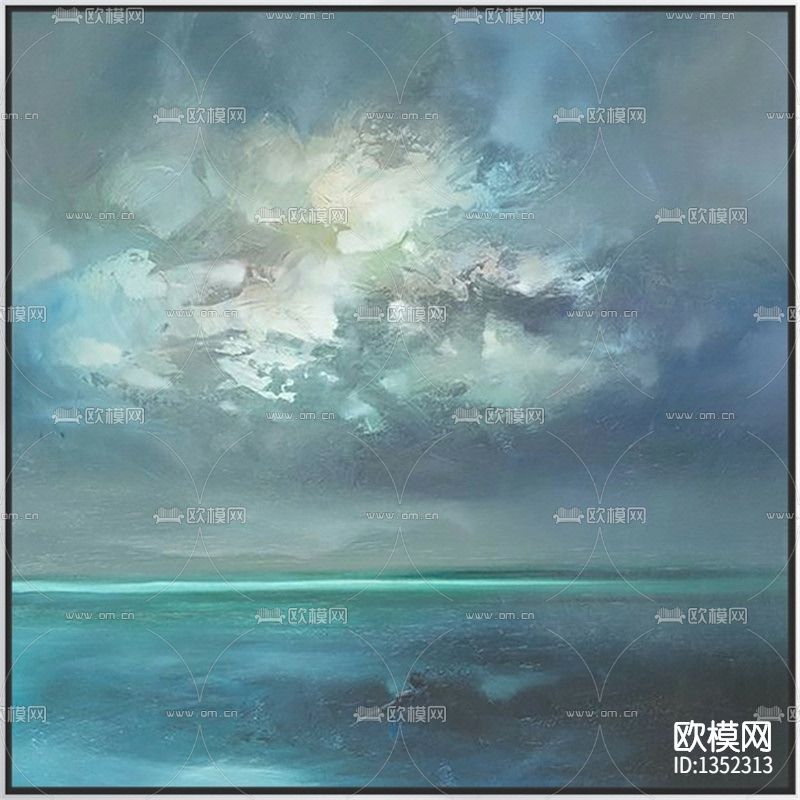 北欧创意星河油画下载（渲染图1）