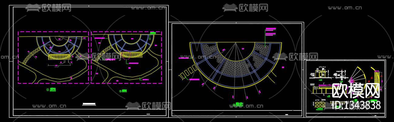 环境景观工程cad施工图下载（渲染图7）