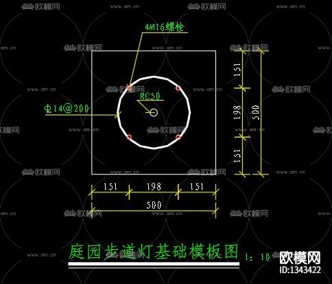 路灯工程节点大样下载（渲染图8）