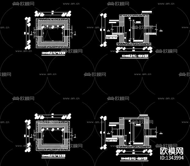 通信管道通图及计算工具cad施工图下载（渲染图4）