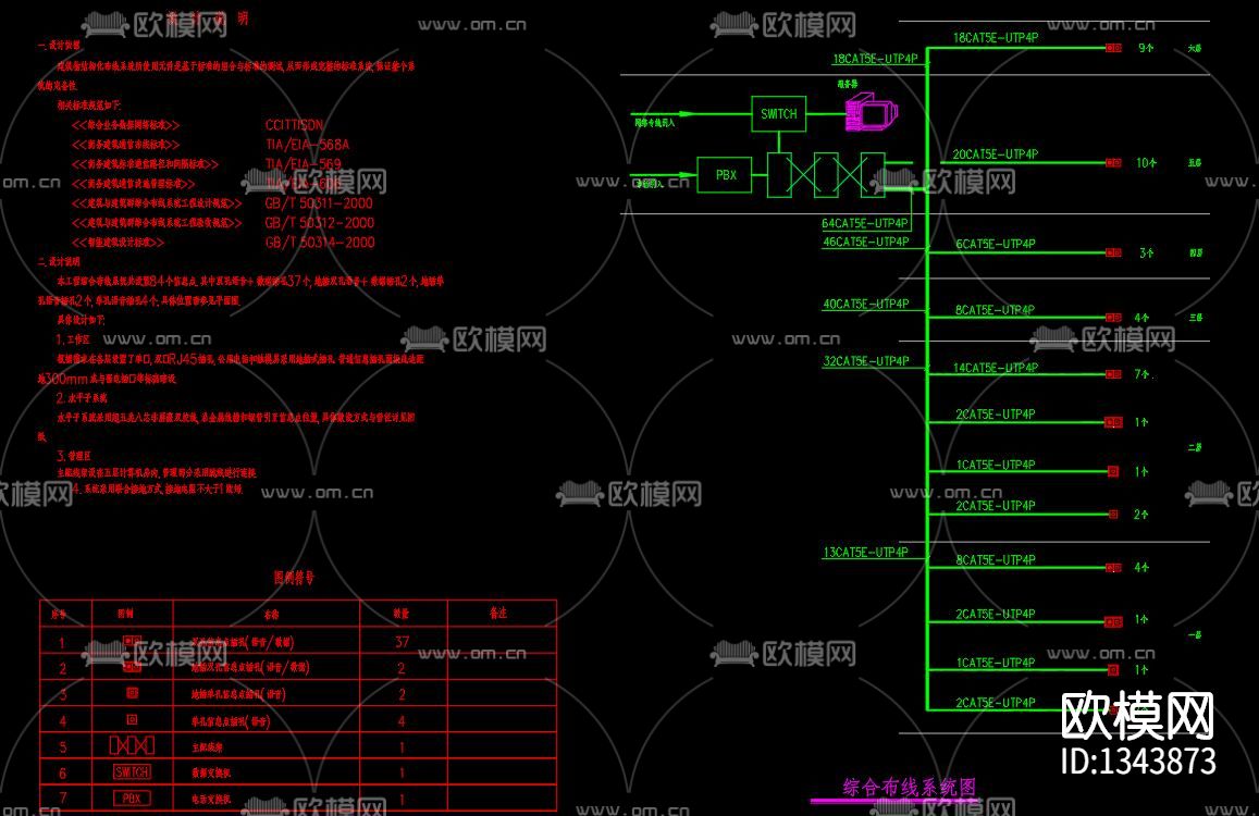 客运站弱电平面cad施工图下载（渲染图7）