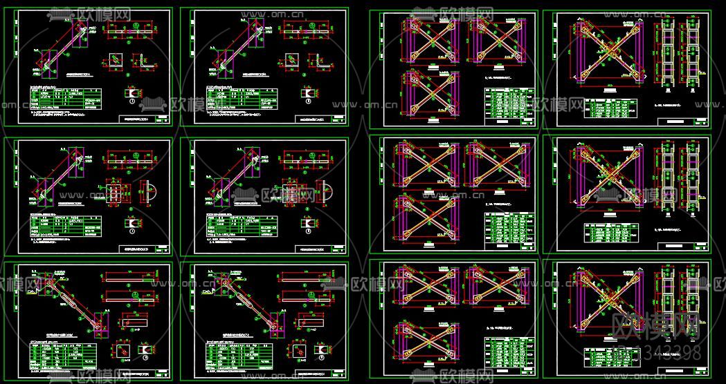 钢结构节点大样下载（渲染图10）