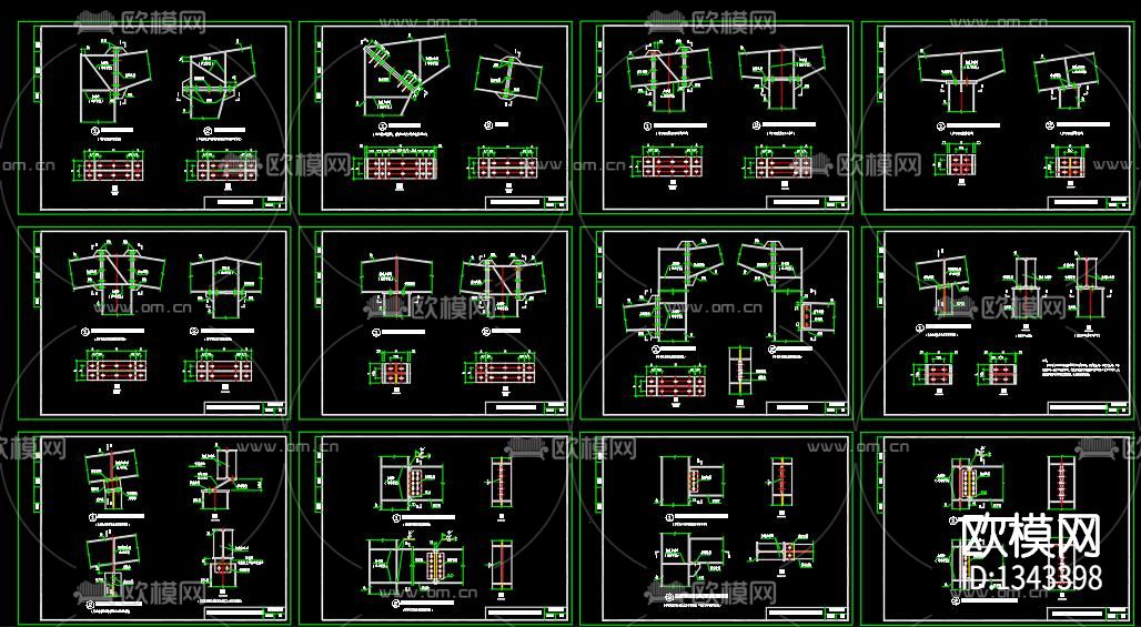 钢结构节点大样下载（渲染图6）
