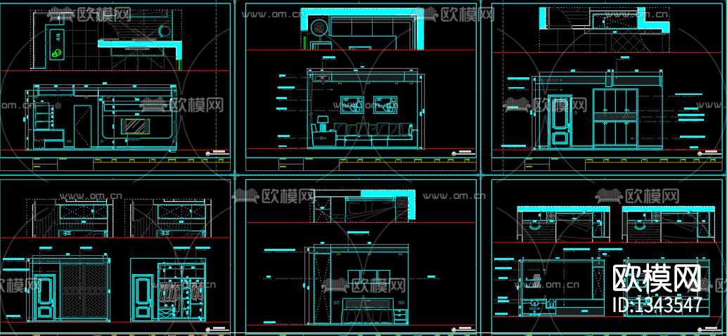 炫彩家装cad施工图下载（渲染图6）