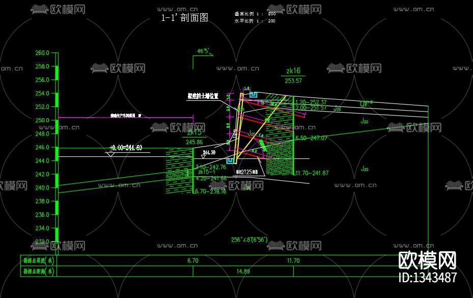 锚杆挡土墙设计节点大样下载（渲染图7）