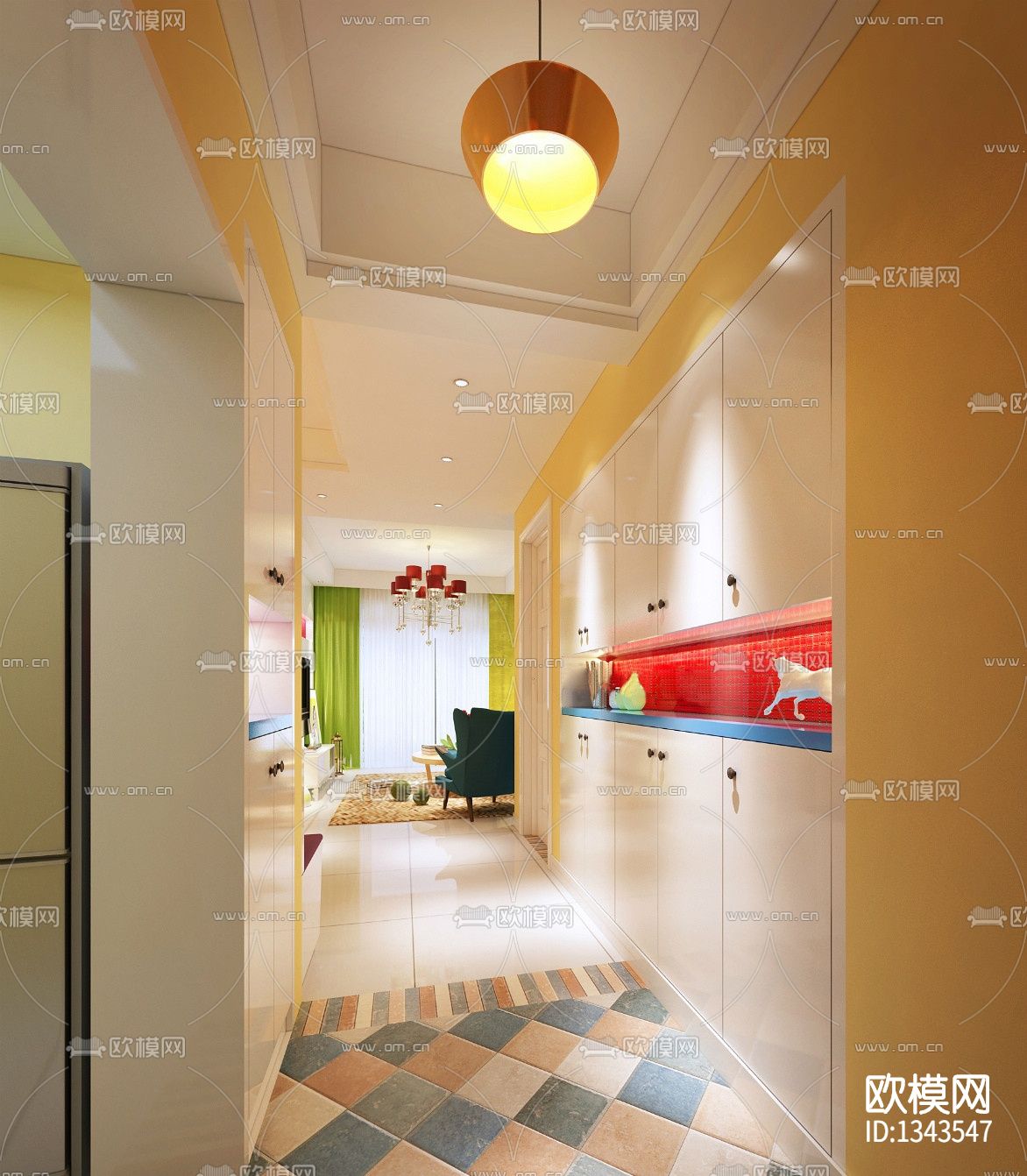 炫彩家装cad施工图下载（渲染图3）