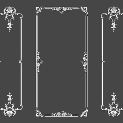  欧式雕花su模型 