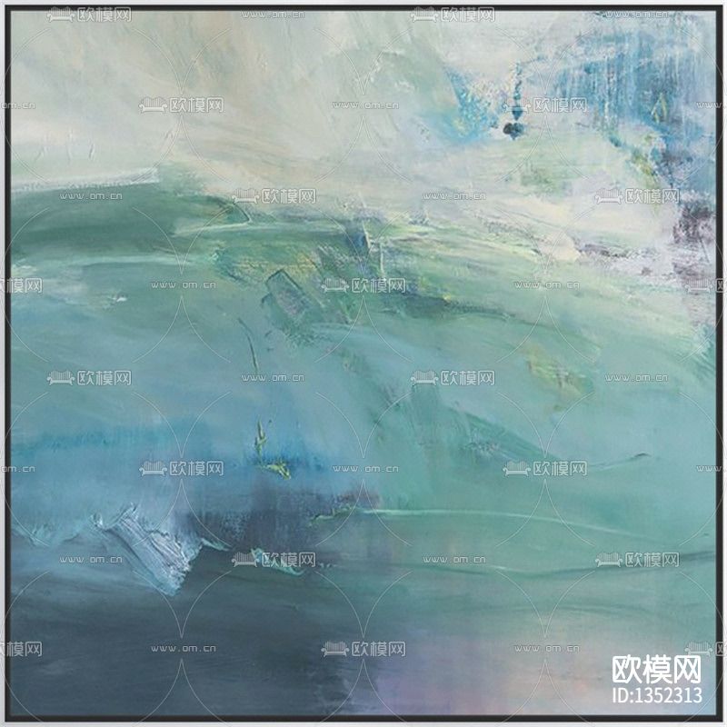 北欧创意星河油画下载（渲染图2）