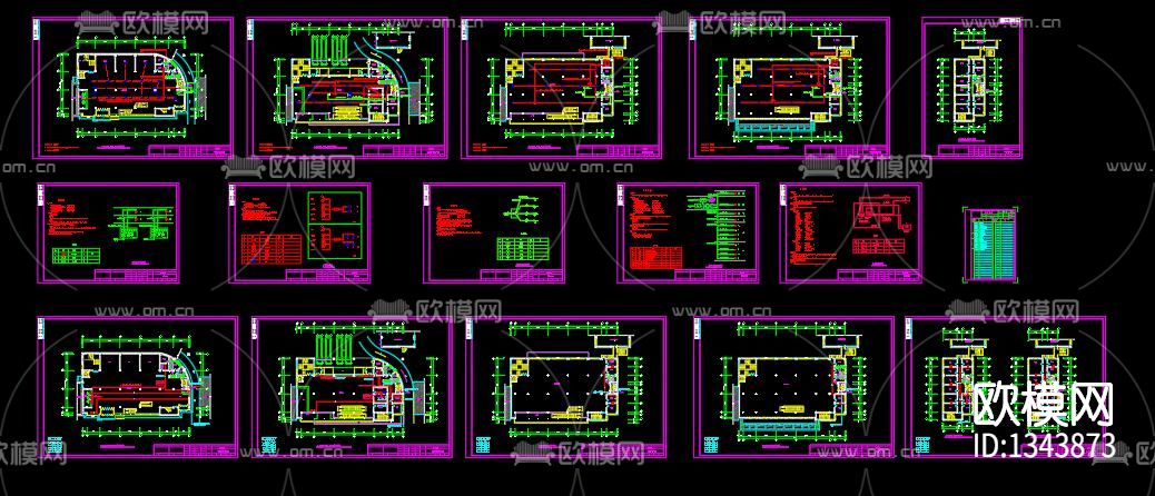 客运站弱电平面cad施工图下载（渲染图10）