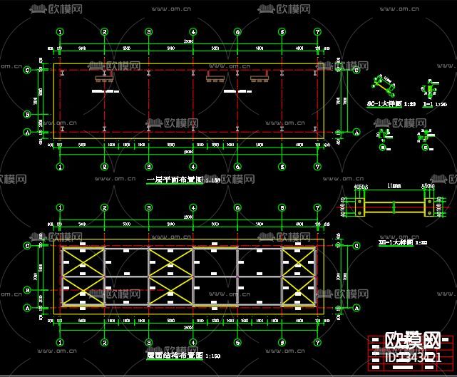 冷库钢结构节点大样下载（渲染图2）