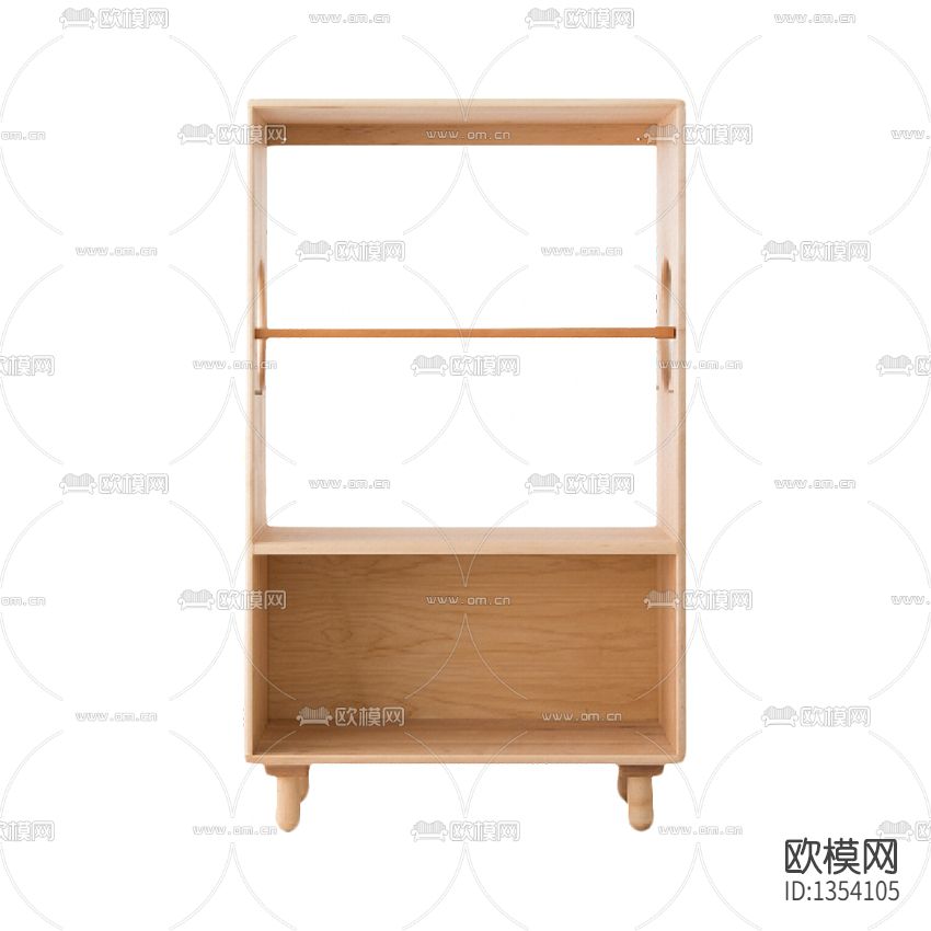 北欧简约实木儿童书柜下载