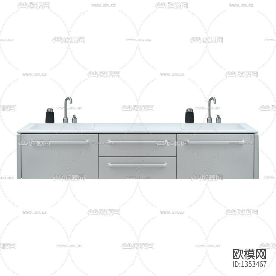 现代简约实木烤漆橱柜下载