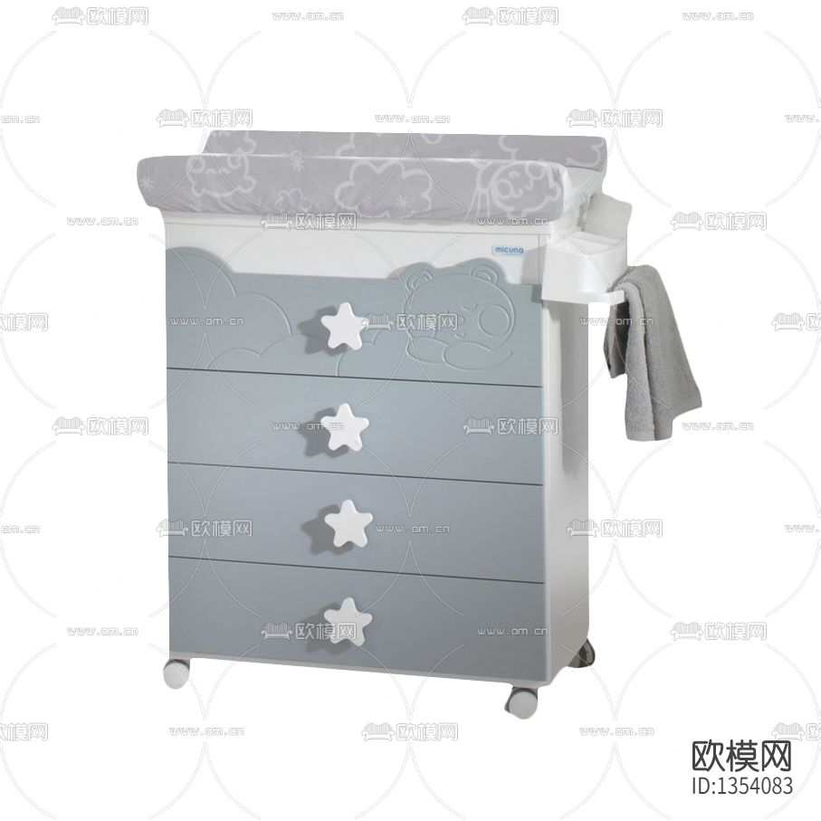 现代简约实木星星儿童储物柜