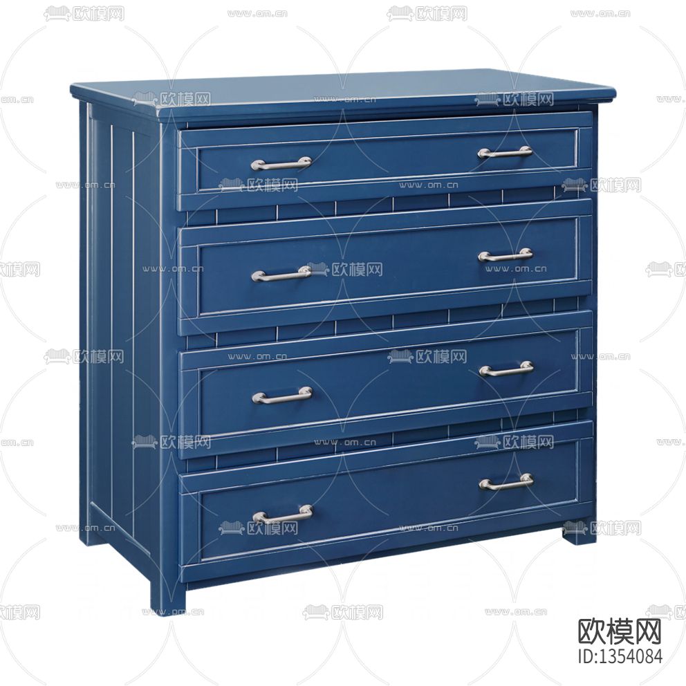 美式简约实花儿童储物柜下载（渲染图2）