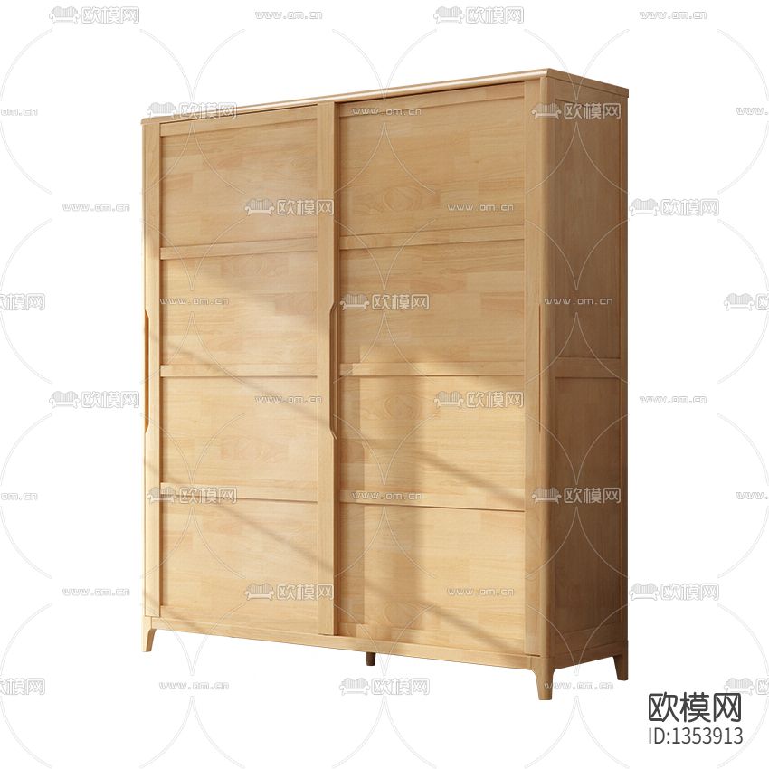 北欧简约实木衣柜