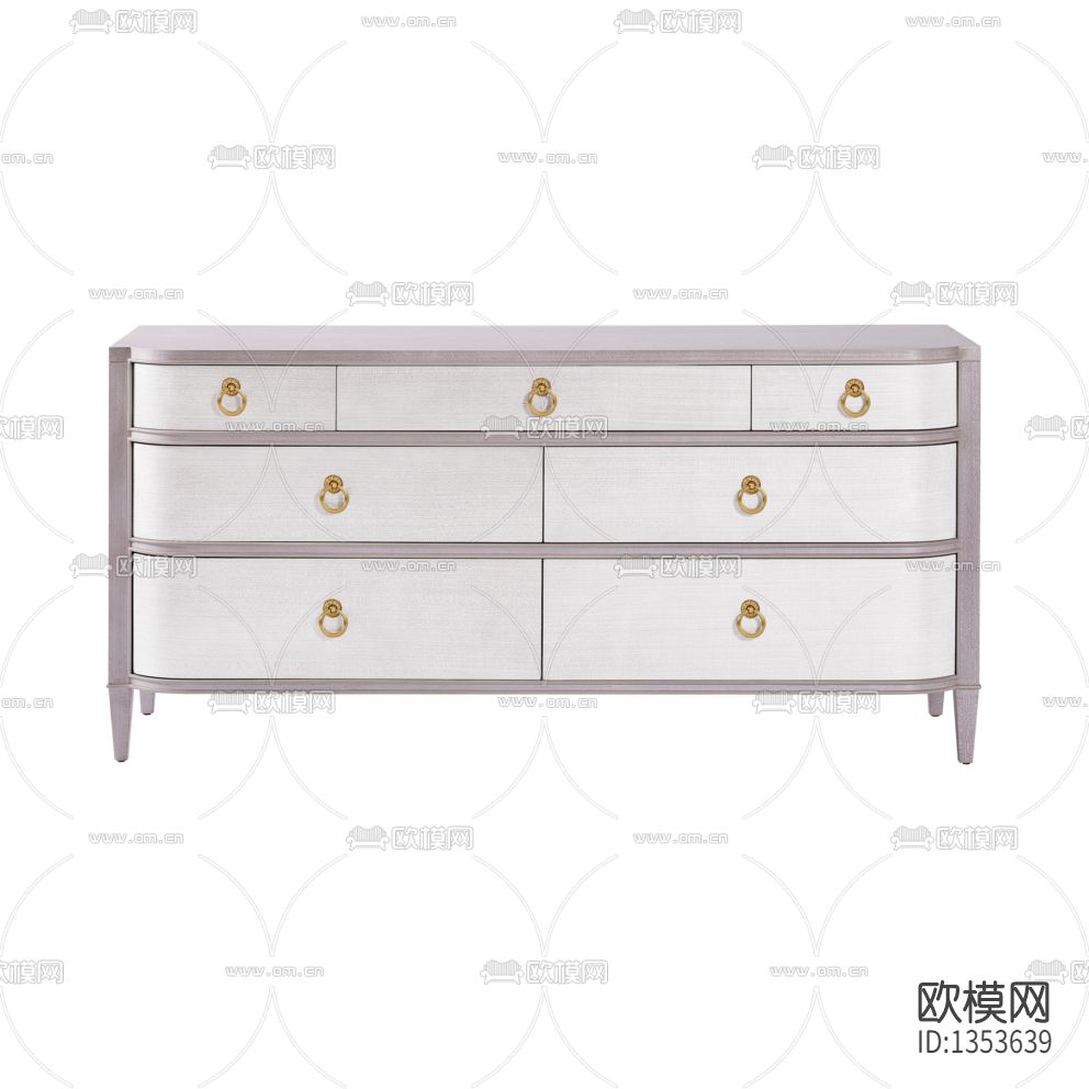 美式简约实木斗柜下载（渲染图1）