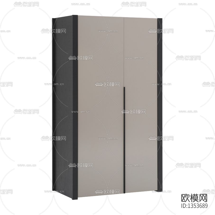 现代简约实木衣柜