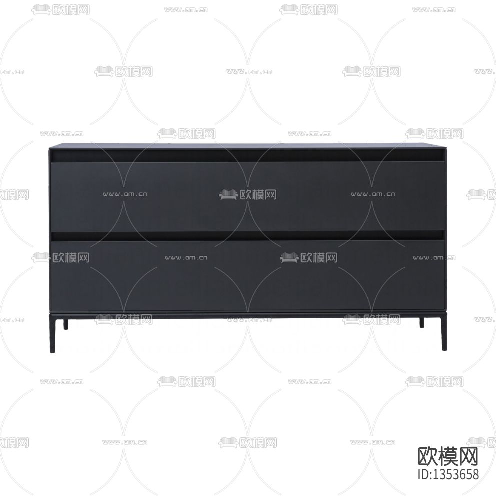 现代极简实木斗柜下载（渲染图1）