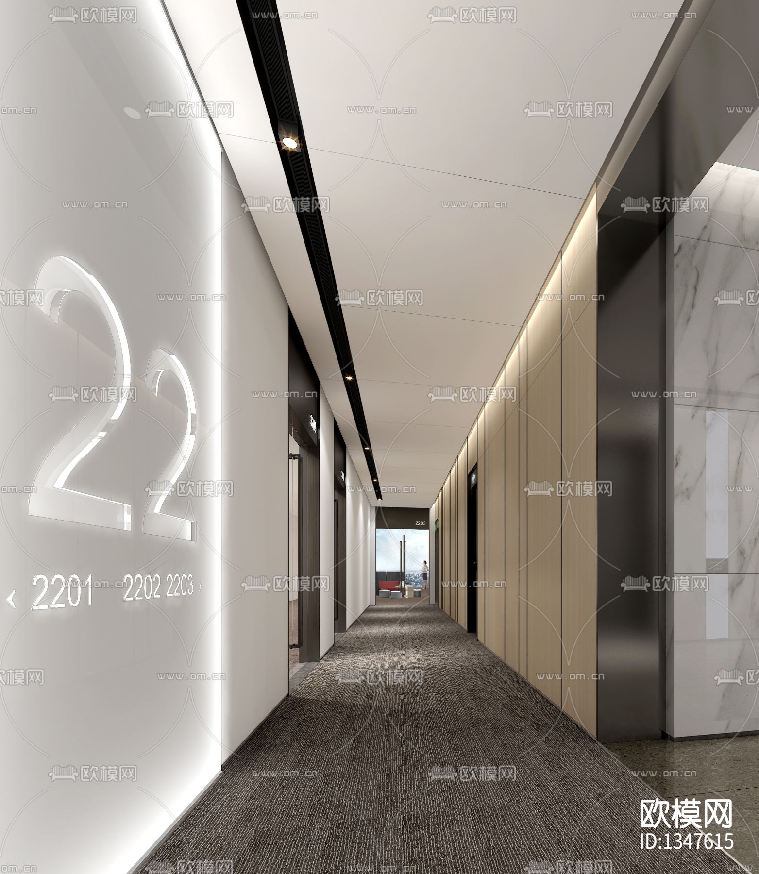 深圳同方云计算研发应用中心cad施工图下载（渲染图6）