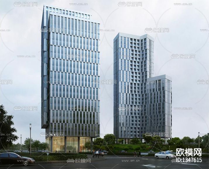 深圳同方云计算研发应用中心cad施工图下载（渲染图5）