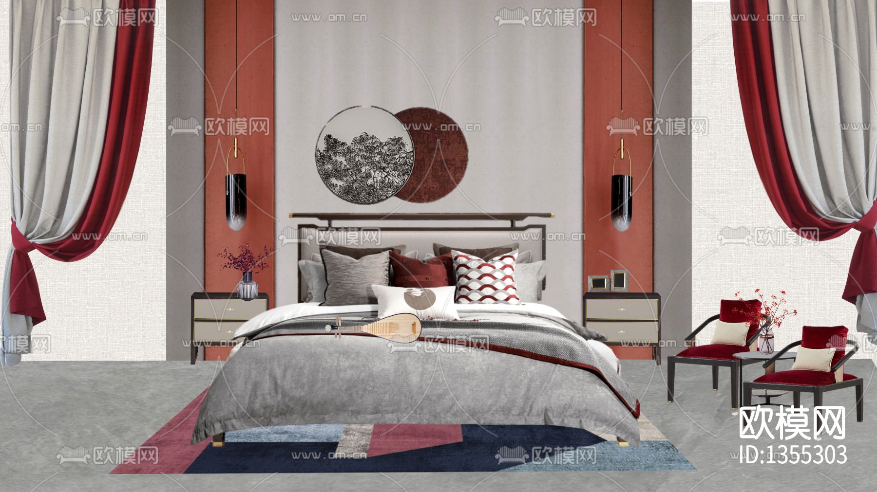 新中式禅意卧室