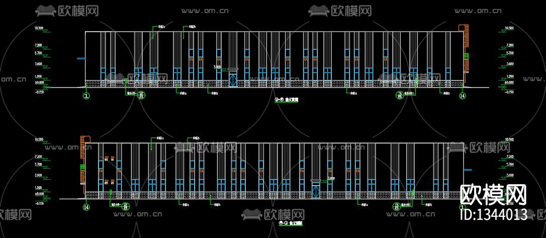 机械厂房cad施工图下载（渲染图3）