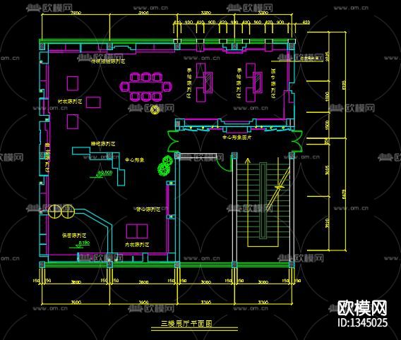 刺绣文化展厅cad施工图下载（渲染图3）