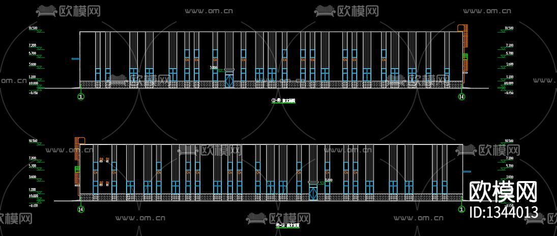 机械厂房cad施工图下载（渲染图5）