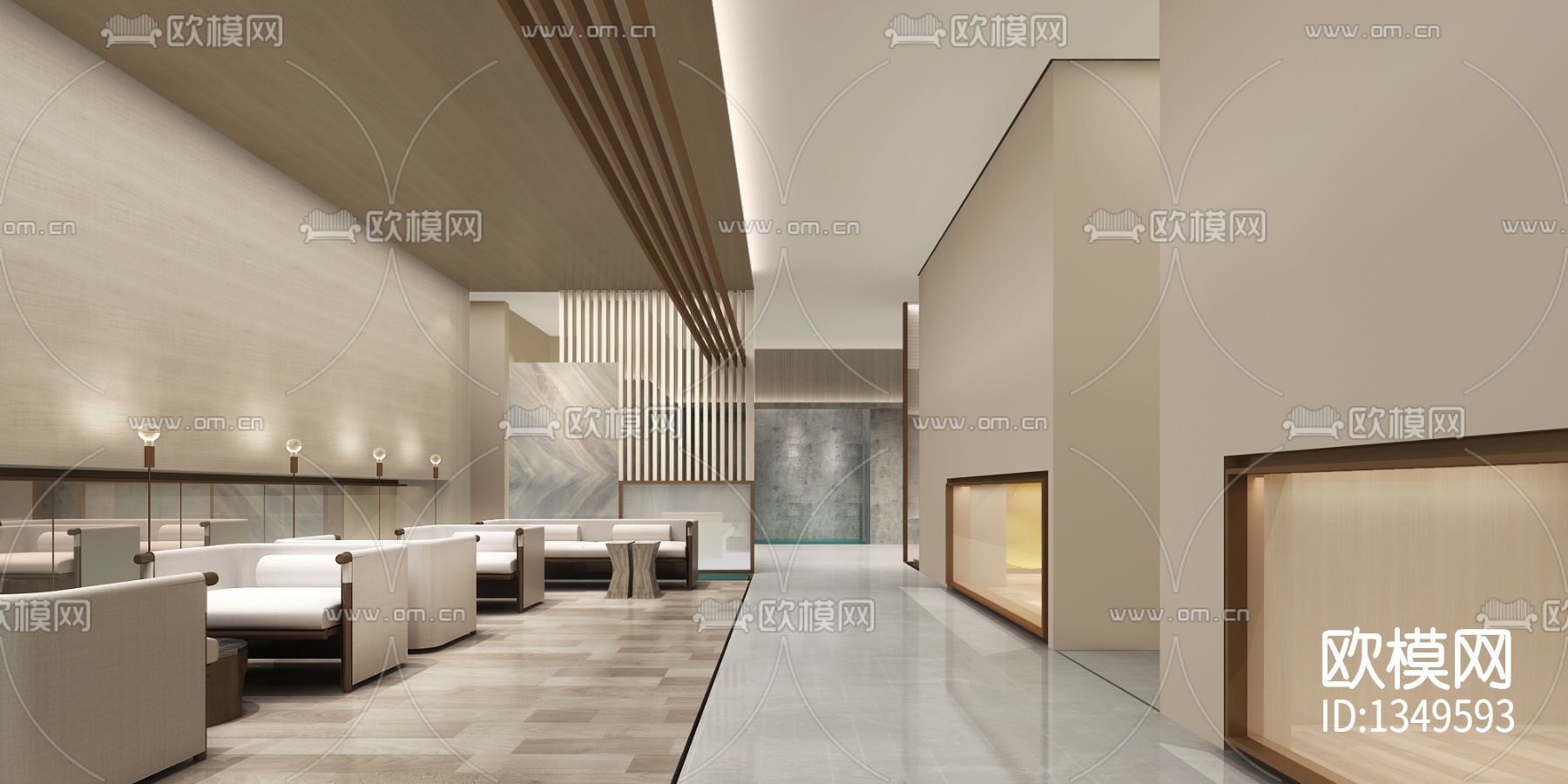 北京玺萌壹号园酒店会所cad施工图下载（渲染图8）