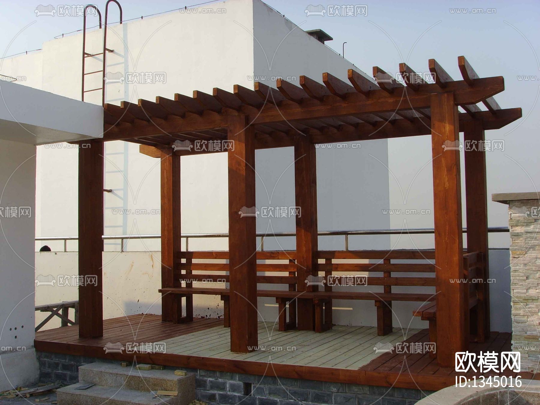 简单廊亭节点大样下载（渲染图6）